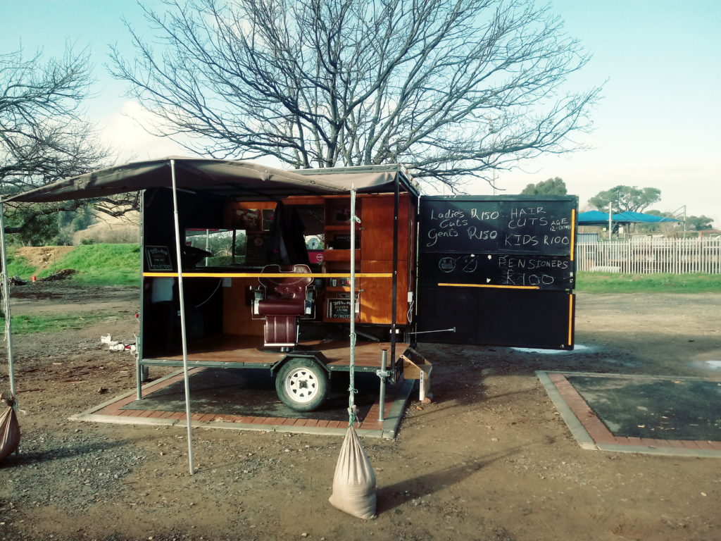 Mobile barber happy to be back to work