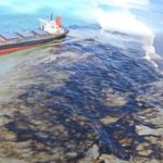 Drone footage captures locals cleaning up the Mauritius oil spill