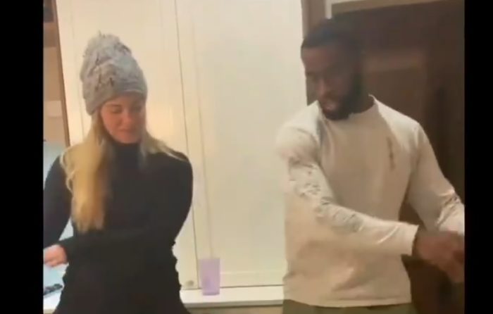 Captain Siya Kolisi busts a move with wife