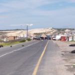 Baden Powell closed off due to huge tent in road