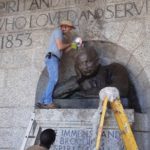 Rhodes Memorial head reattached