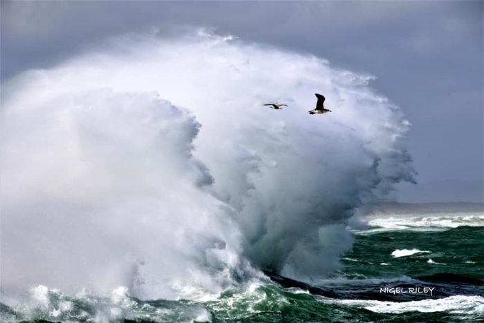 Strong winds stir up the Cape seas