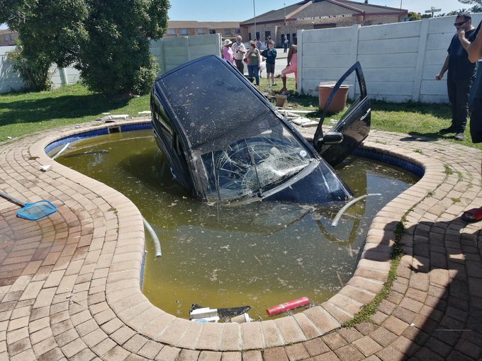 Woman allegedly knocks ex-husband's car into pool