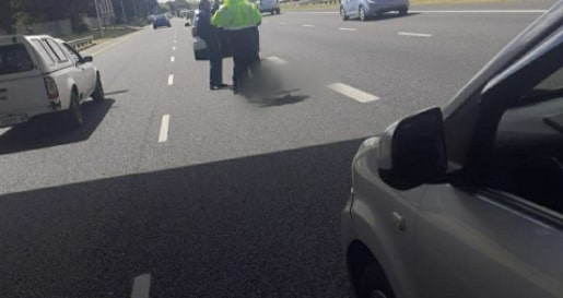 Person allegedly jumps from bridge onto M5