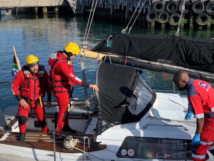 Yacht crew saves lives of capsized kayakers