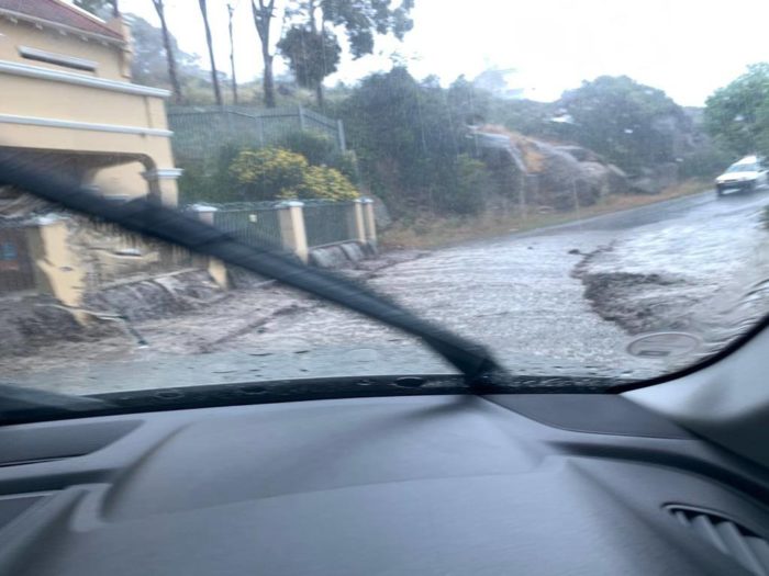 Several roads flood in Cape Town as the rain pours