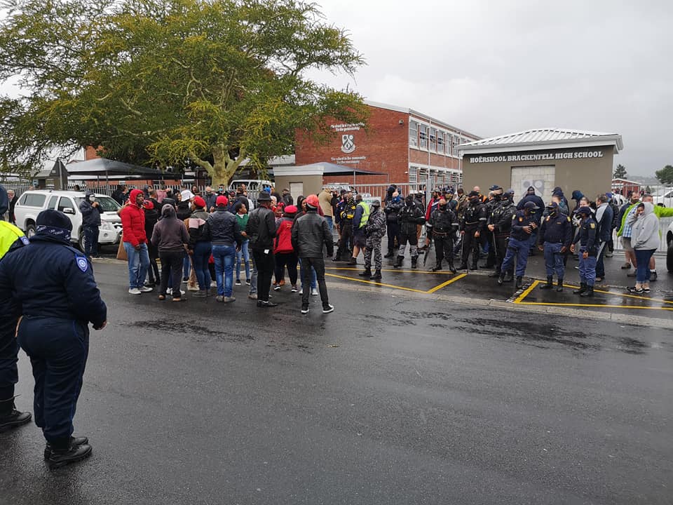 EFF protests at Bellville High School following racist allegations