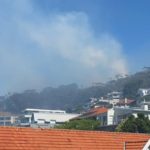 Fire along Signal Hill quarry