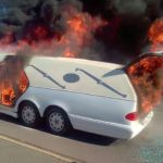 Hearse catches alight in Paarl