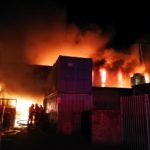 Fire guts three buildings