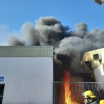 Wall collapses on firefighter in burning Parow factory