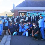 False Bay Hospital workers and patients receive Highlanders salute