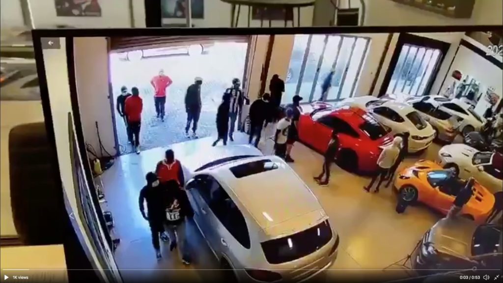 Luxury vehicle showroom in Paarden Eiland attacked by 40 people