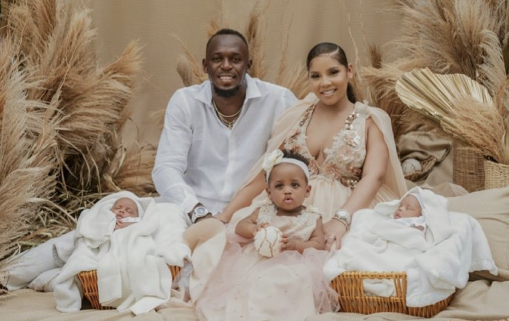 Usain Bolt wins with the birth of new twins