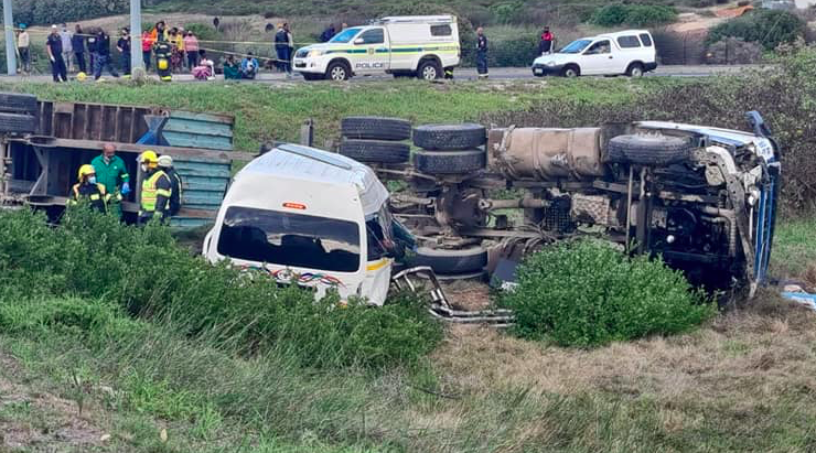 Seven people killed after taxi and truck collided near Melkbosstrand