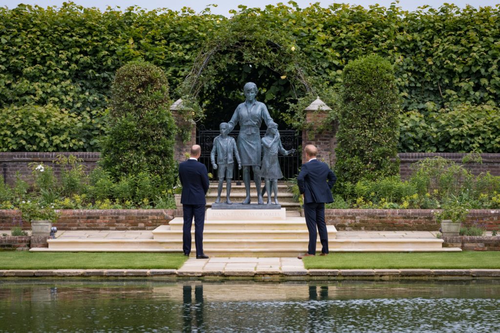 Prince William and Prince Harry unveil new statue of Princess Diana
